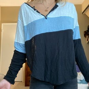 Free People color block shirt